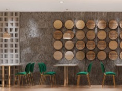 墨尔本CBD - QV 餐馆装修 - 墙面设计施工
