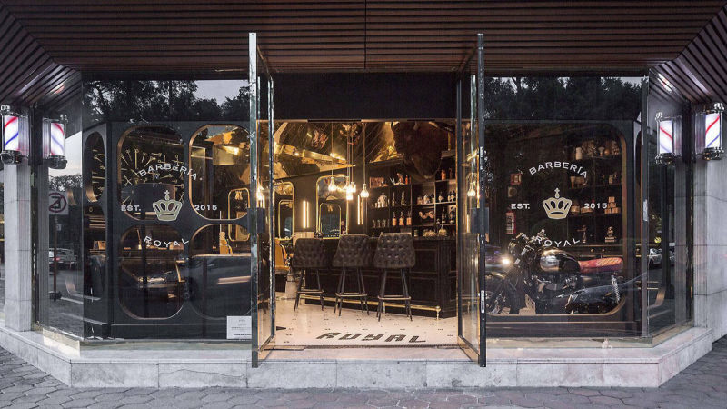 墨尔本店铺装修 - 发廊门设计