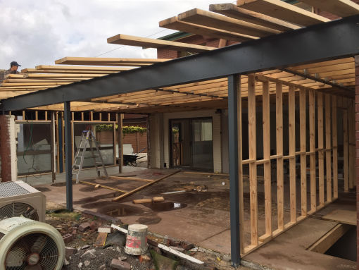 Kew区家庭房屋扩建-施工中